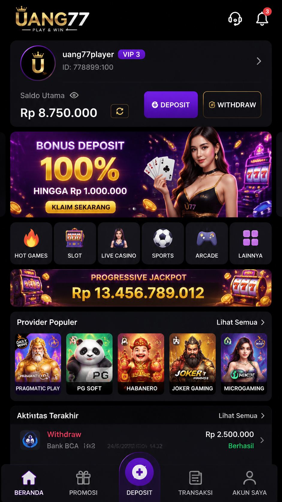 Screenshot 3 uang77